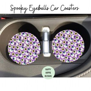🎄Spooky Eyeballs Coasters 2 Pack